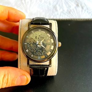 Brand new without tags   Geneva skeleton steam punk watch